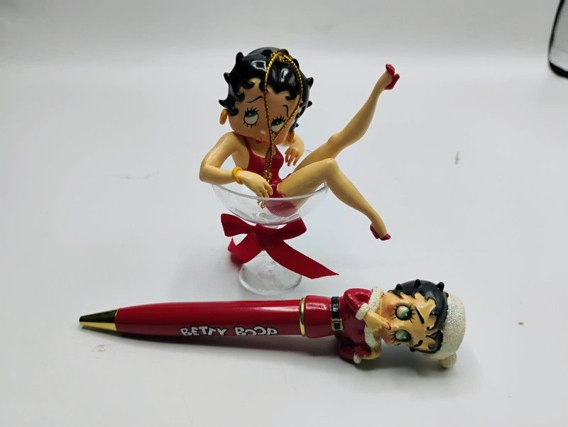 Betty Boop Holiday Ornament And Pen 