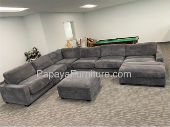 New in Box! Lux XL Plush Couch, Modular Sectional Sofa Couch, Sectionals, Sofa, Couch, Sofa and Ottoman, Plush Sectional,Soft Cushions Couch Sofa Sect