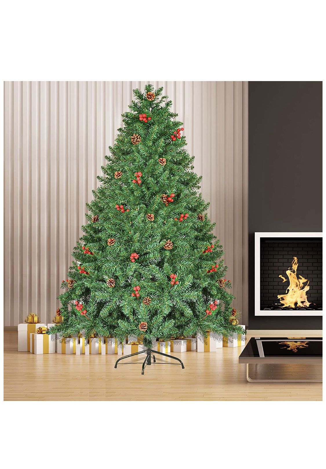 Brand New 6ft Artificial Christmas Tree With Decoration