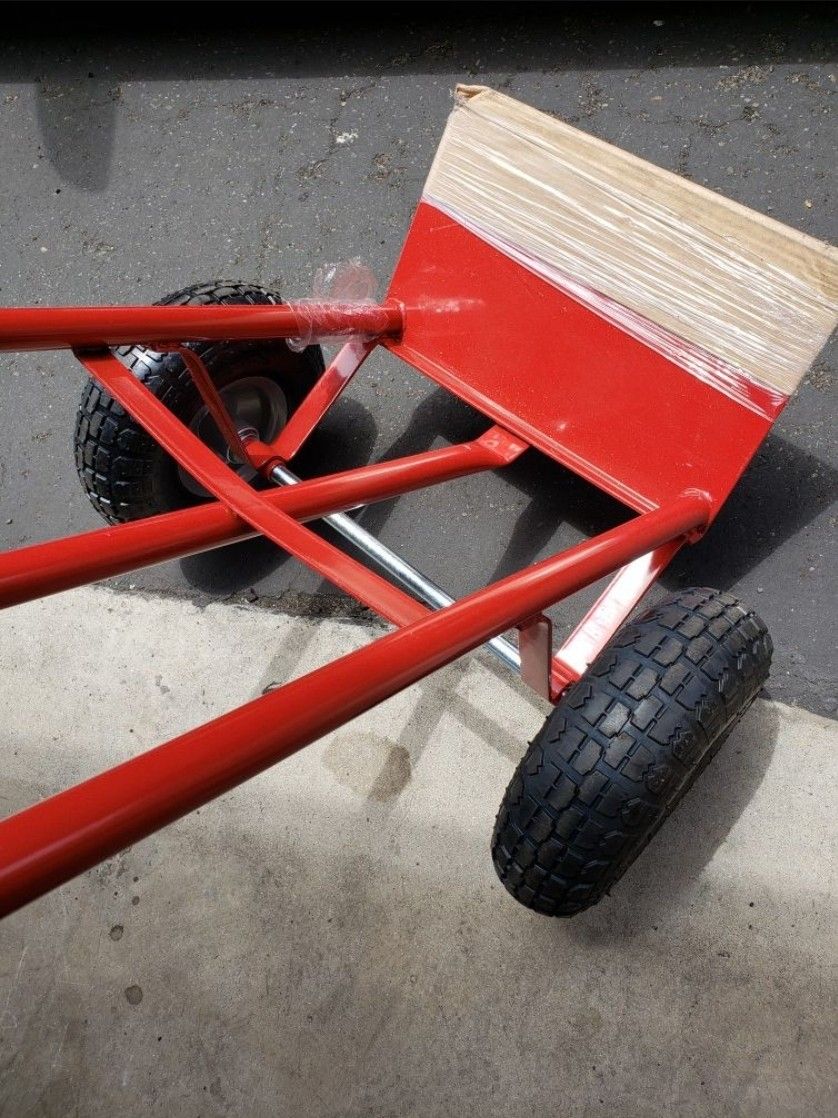 Heavy duty dolly with rubber tires 500 lbs capacity new