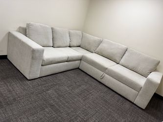 Small sectional with pull out bed
