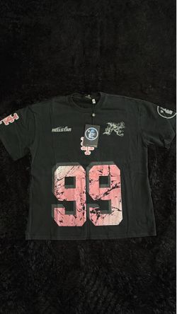 Black and pink new york hellstar tee