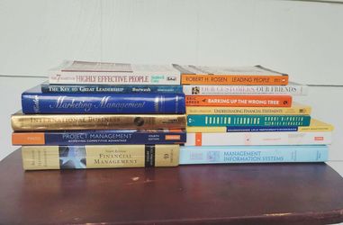ONLINE YARD SALE!!
Business and Management Textbook Bundle