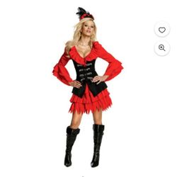 Rubies Costume Co Adult's woman L 12 - 14 Treasure Chest Pirate Costume