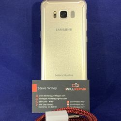 Samsung S8 Active Gold & Meteor Grey 64GB Unlocked $190