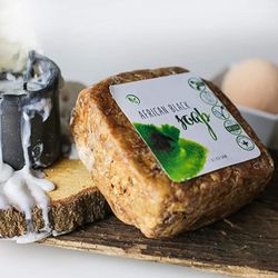 Centuries Old Recipe! All Natural Raw Black African Soap Bar!