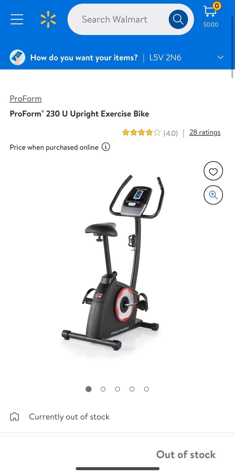 ProForm 230U Stationary Exercise Bike