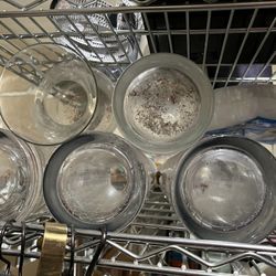 Glass Vases For Flowers Or Terrariums $1-3