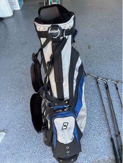 Complete plus set of Mizuno men’s steel shaft golf clubs.