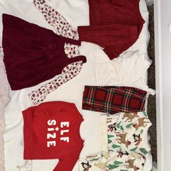 0-3 Month Baby Girl Christmas Lot 