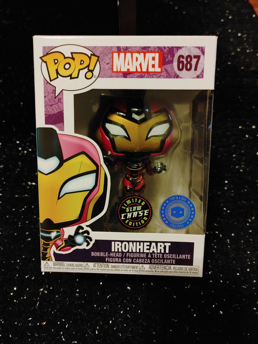 Marvel Ironheart CHASE GITD LIMITED EXCLUSIVE EDITION Pop