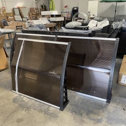 New 116” Window Awning Outdoor Polycarbonate Hollow Sheet Door Patio Canopy 