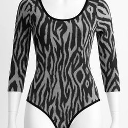 Zebra Print Mesh Bodysuit – Fierce & Flattering