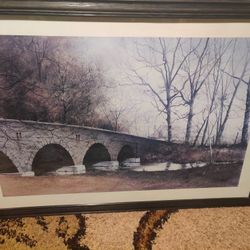 Framed Print Of Bridge In The Countryside
