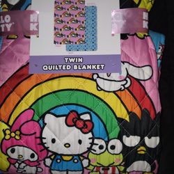 Hello Kitty Twin Quilt
