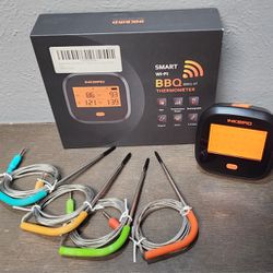 Brand New INKBIRD IBBQ-4T Smart WIFI BBQ THERMOMETER, 12 Meat Presets, 4  Color Coded Probs (Retails $74.99) for Sale in Lubbock, TX - OfferUp