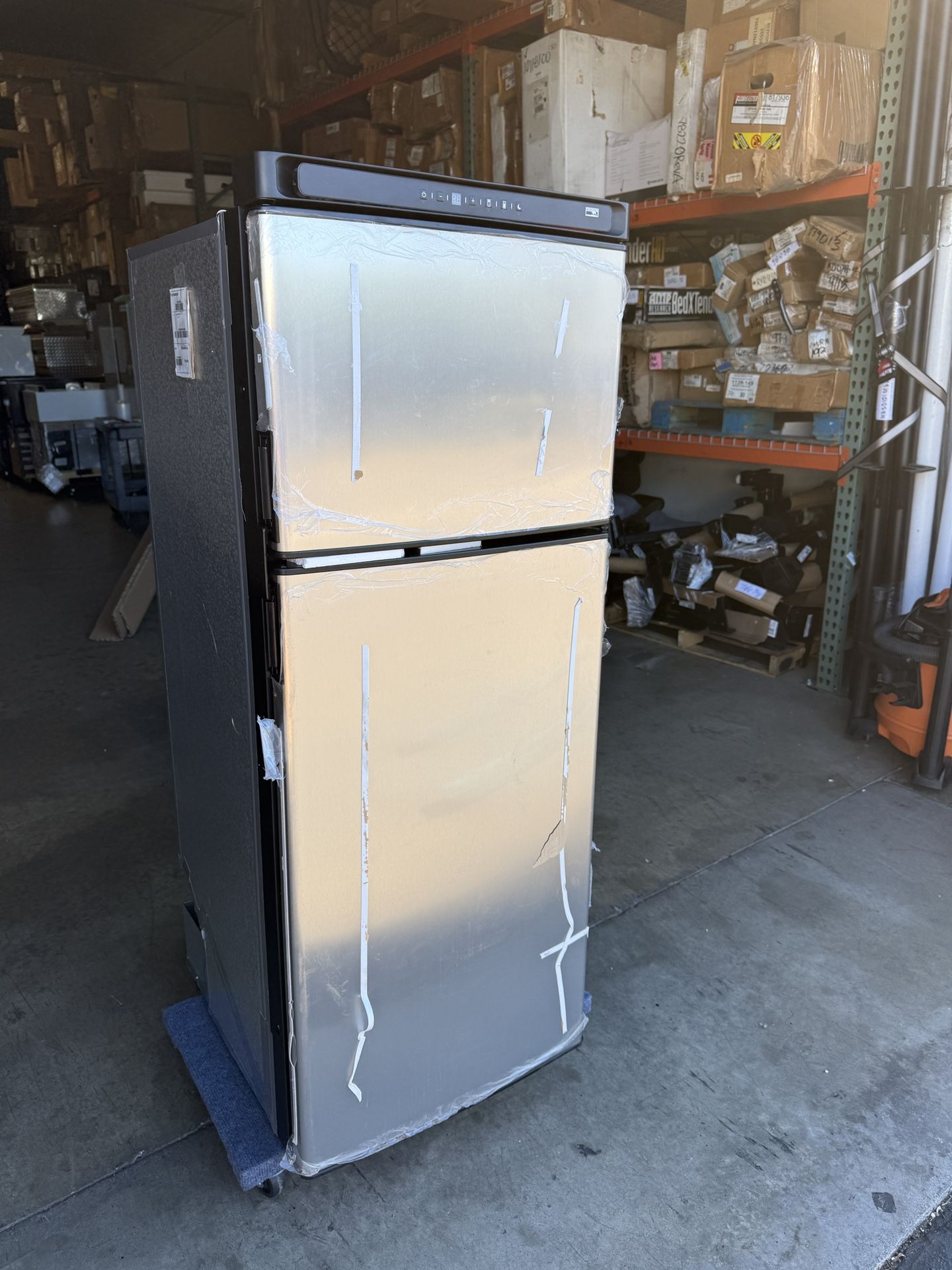 Norcold N10DCSSR Polar-Series 10 cu.ft. DC Compressor RV Refrigerator with Stainless Steel Doors - Right-Handed