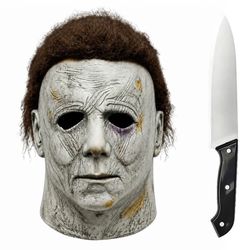 Michael Myers Halloween Mask with Prop Knife