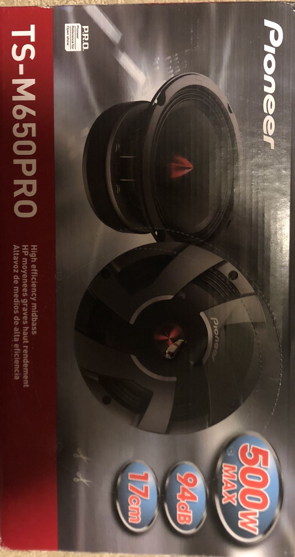 Pioneer mid bass speakers TS-M650PRO