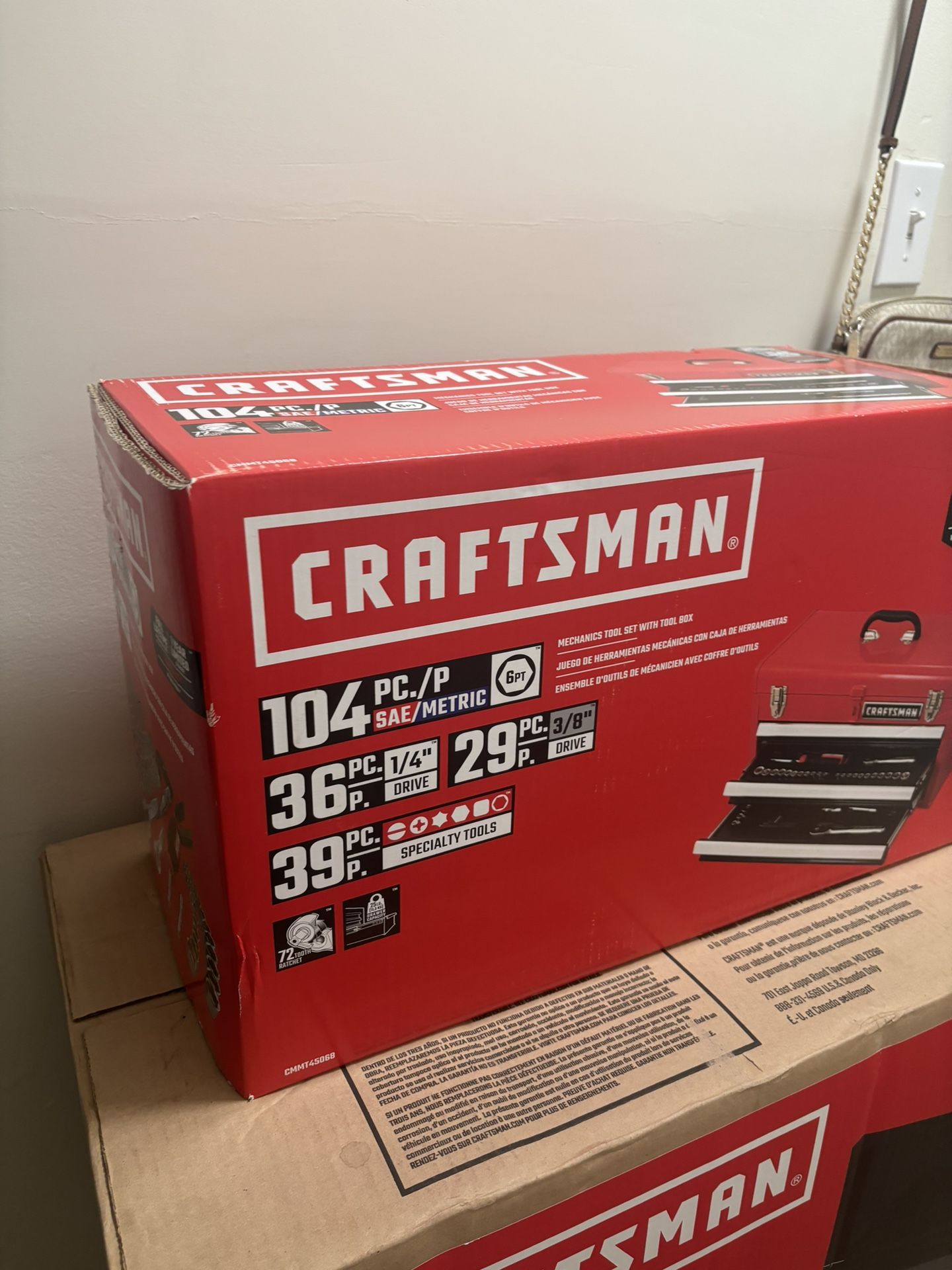 Craftsman Tool Box With Tools Brand New