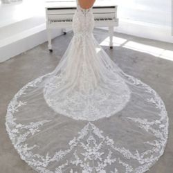 Nasima Enzoani Wedding Dress W/ Detachable Train