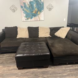 Ashley Furniture Sectional Sofa with Ottoman