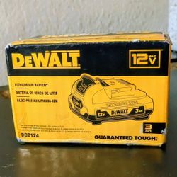 NEW + STILL IN BOX! DeWalt 12V MAX* 3Ah Battery - PRICE FIRM