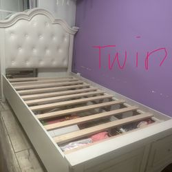 Base De Cama Twin Y Full Color Blanco