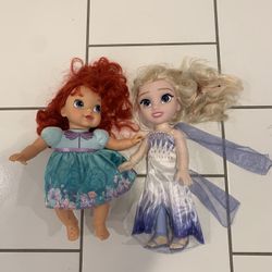 Baby Ariel & Elsa Dolls