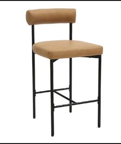 New Other Nathan James Dahlia Counter Height Modern Barstool With Backrest