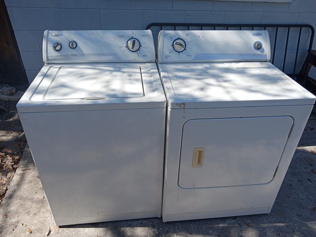 Whirlpool Washer And Dryer Set "Both Work"