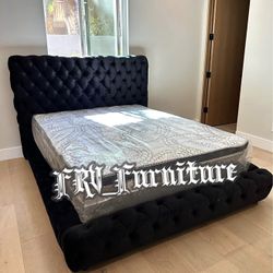 New Queen Bed Frame With Mattress 