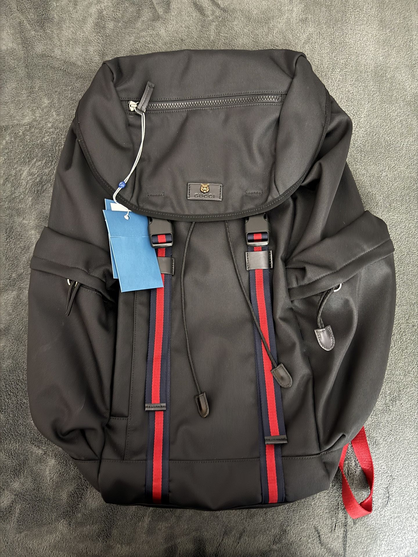 Gucci Techno Canvas Backpack Black