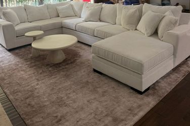 Living Spaces Delano 3 Piece Sectional (Fletcher Snow)
