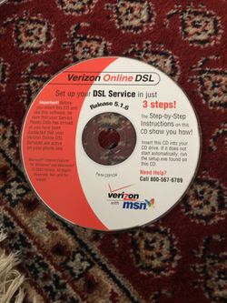 Verizon Online DSL Disc