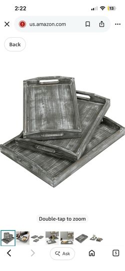 Breakfast serving trays