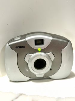 Argus DC1500 1.5MP Digital Camera Silver Tested Working Uses 3 AAA Batteries