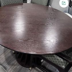 Dining Table $45 🍀‼️🍀 Furniture, House And Kitchen Furniture, Wood Table, Round Table, Dining Items, Good Deal.