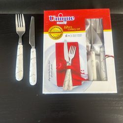 6 Pcs Fruit Knife And 6pcs Fruit Fork