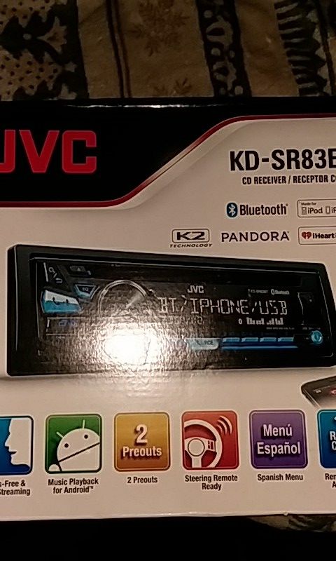JVC KD-SR83BT CD RECEIVER