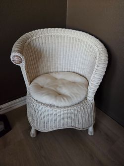 White Wicker Chair