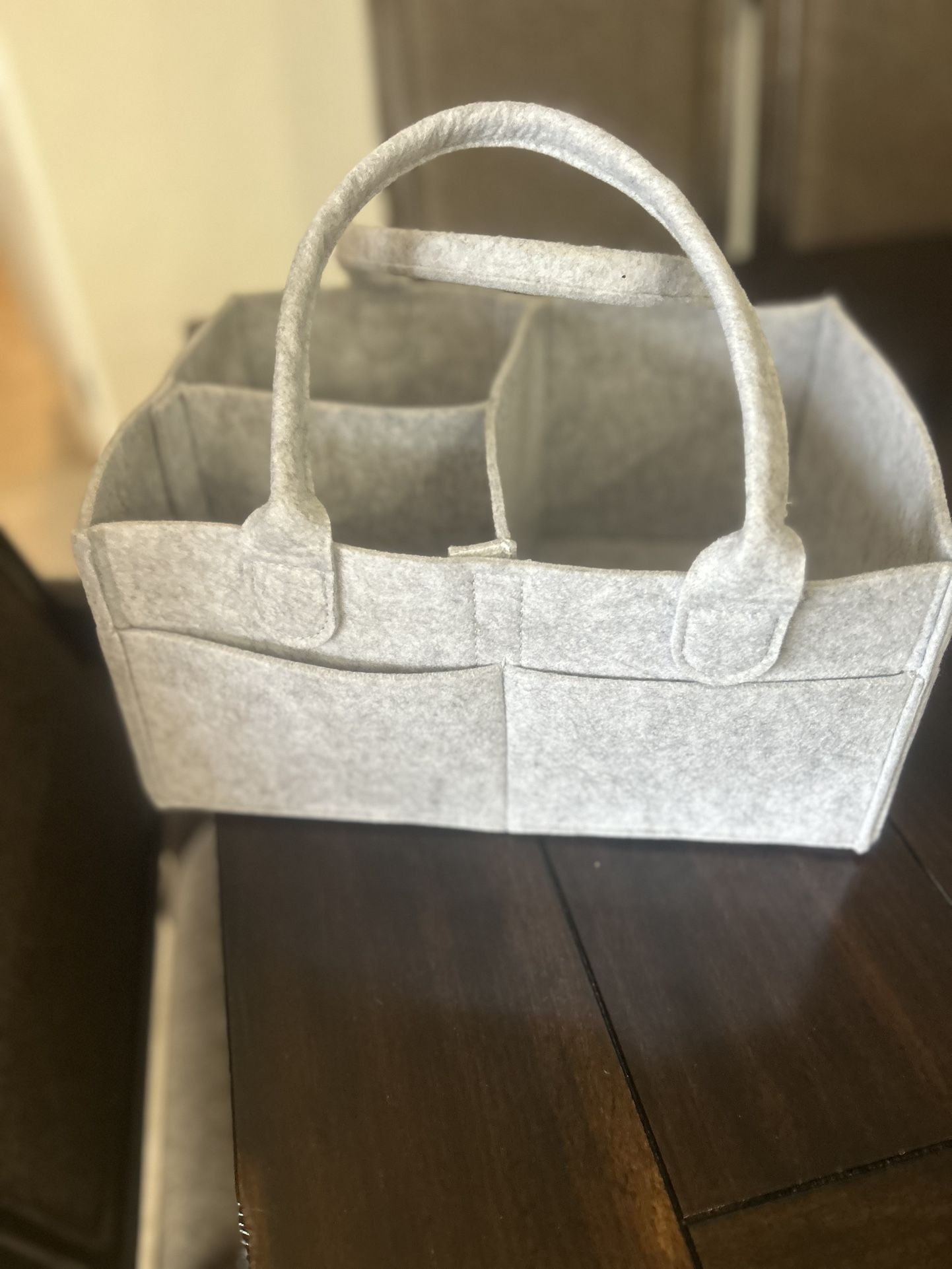 Two diaper caddies
