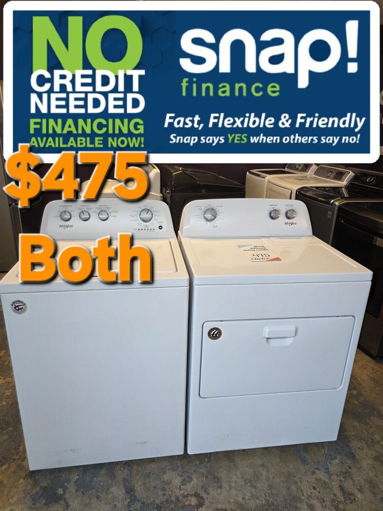 Whirlpool Top Loads Washer And Dryer Electric