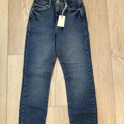 Good American Women's Good Classic Hi-Rise Skinnnyish Fit Jeans Blue Size 4/27