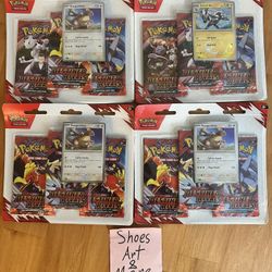 Pokemon Destined Rivals 3-Pack Blister “LOT OF 4” Factory Sealed