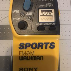 Good working SONY Vintage Sports FM/AM Walkman SRF-9 Receiver, please Read