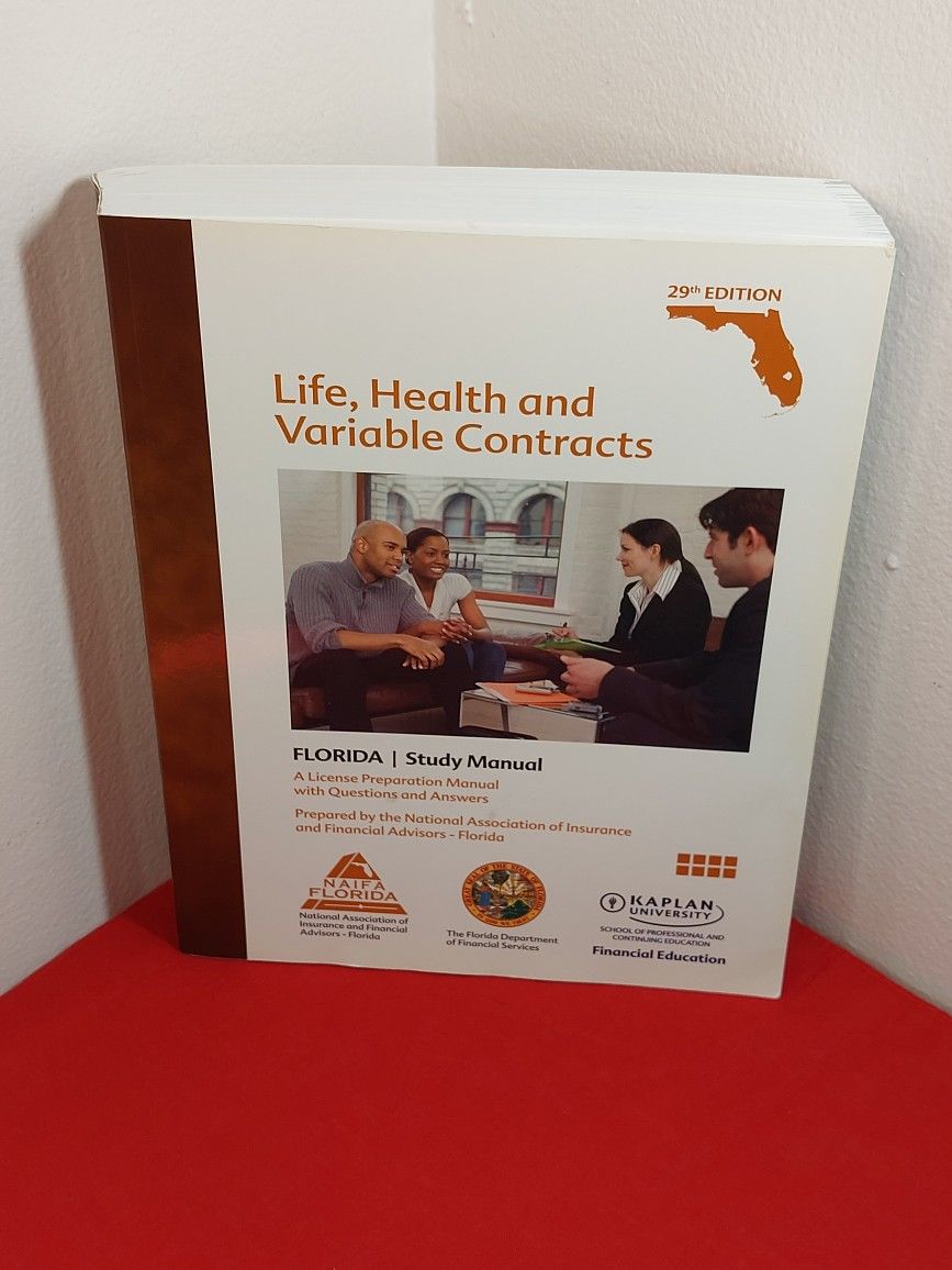 Florida Life Health & Variable Contracts (215) Study Manual Kaplan