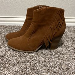 Booties With Fringe