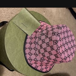 Pink Authentic Gucci Hat 