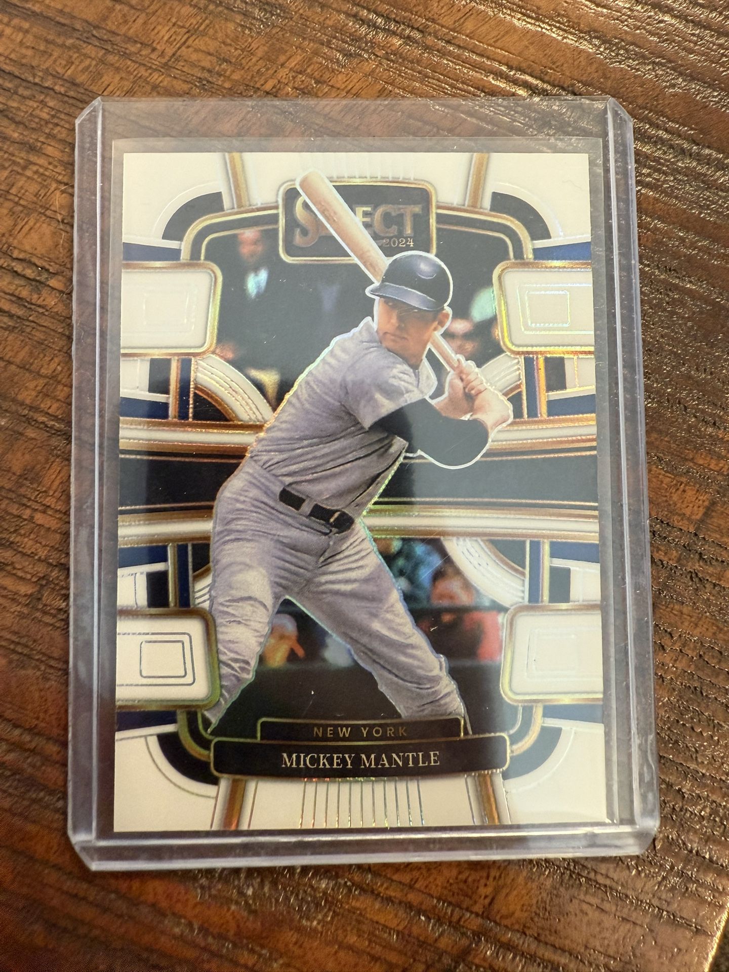 Mickey Mantle 2025 Select White Prizm /99